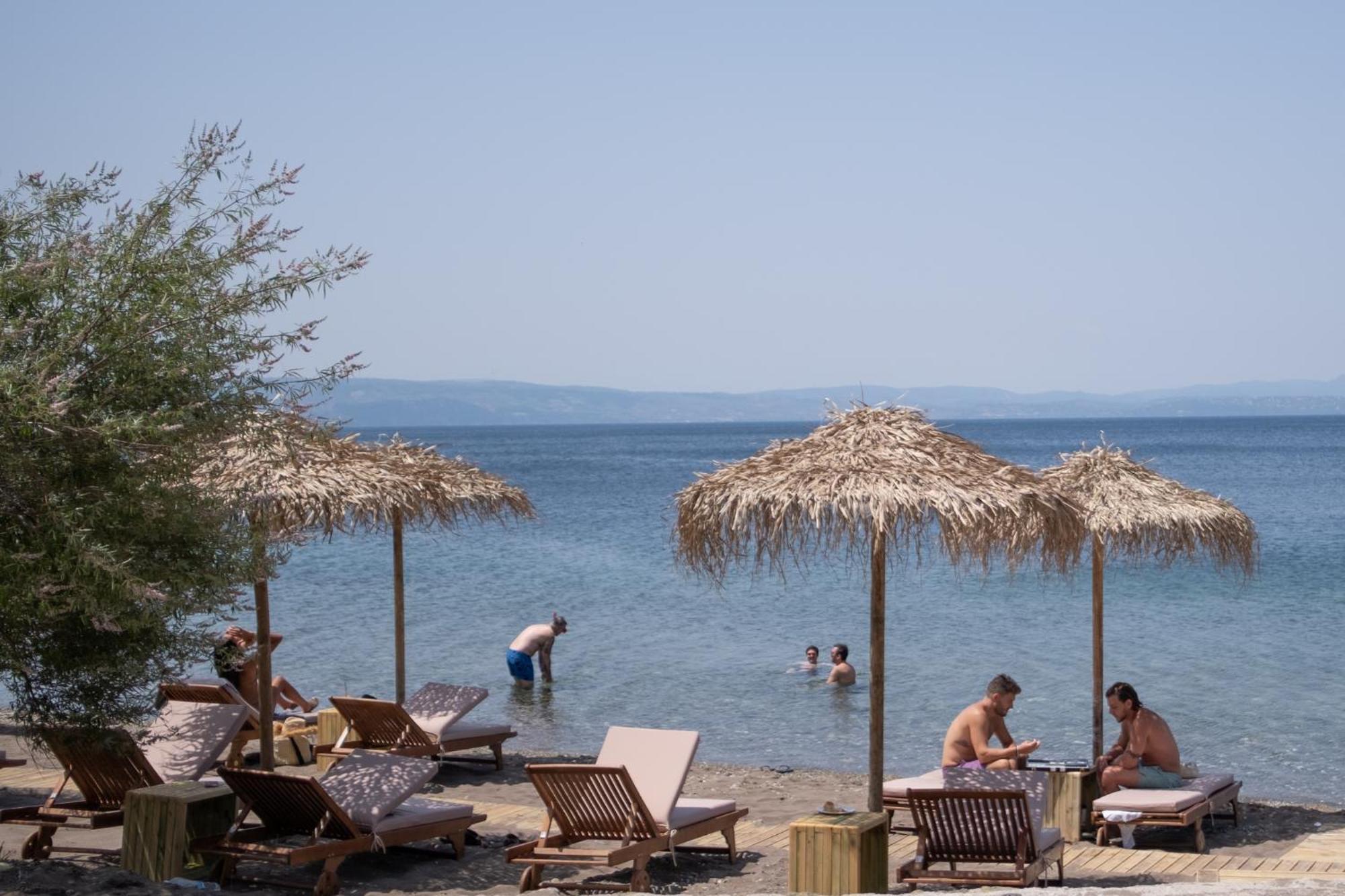Hotel Kaminos Evia Límni Esterno foto